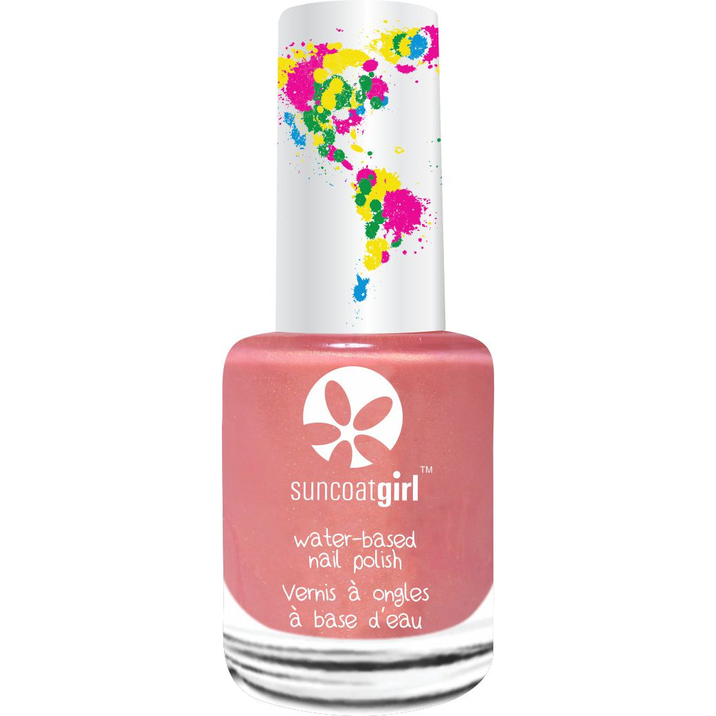 Suncoat Kids Water-Based Peelable Nail Polish, Peel-Off, Odourless, No Remover Needed, Ages 3+, 9ml, 31 Colours - Delicious Peach