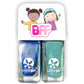 Suncoat BFF DUO Kids Water-Based Peel-Off Nail Polish 2-Pack, Odourless, Made in Canada, 10 Colour Duos - Twinnies