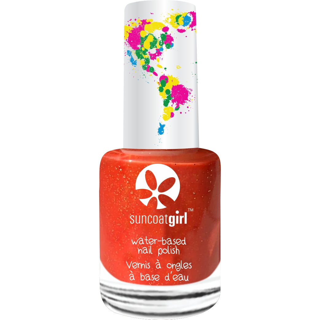 Suncoat Kids Water-Based Peelable Nail Polish, Peel-Off, Odourless, No Remover Needed, Ages 3+, 9ml, 31 Colours - Cherry Blossom