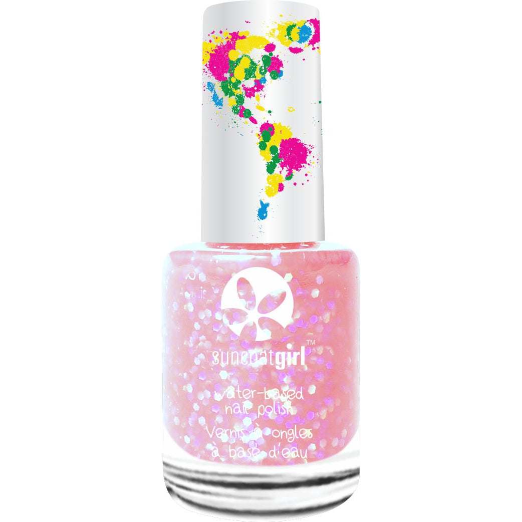 Suncoat Kids Water-Based Peelable Nail Polish, Peel-Off, Odourless, No Remover Needed, Ages 3+, 9ml, 31 Colours - Twinkled Pink