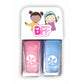 Suncoat BFF DUO Kids Water-Based Peel-Off Nail Polish 2-Pack, Odourless, Made in Canada, 10 Colour Duos - Pretties