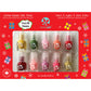 Suncoat Merry Mini Mani 10-Pack Holiday Nail Kit, 10 x 2ml Water-Based Peel-Off Kids Nail Polishes with Holiday Decals and Nail File