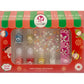 Suncoat Magic Mini Mani Holiday Nail Kit, 6 Water-Based Peel-Off Kids Nail Polishes with Gold Glitter, Holiday Decals and Nail File