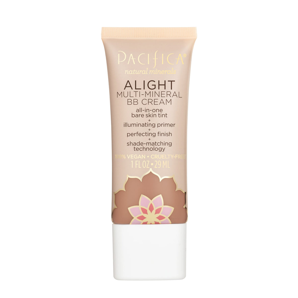 Pacifica Alight Multi-Mineral BB Cream, Sheer Tinted Moisturizer with Hyaluronic Acid, Light, Medium or Dark, 29ml - Shade 3 (Dark)