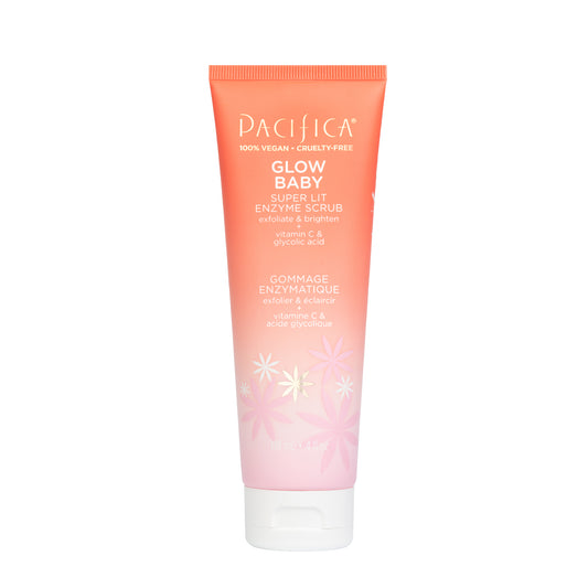Pacifica Glow Baby Super Lit Enzyme Scrub with Papaya and Pineapple Enzymes and Vitamin C, 118ml