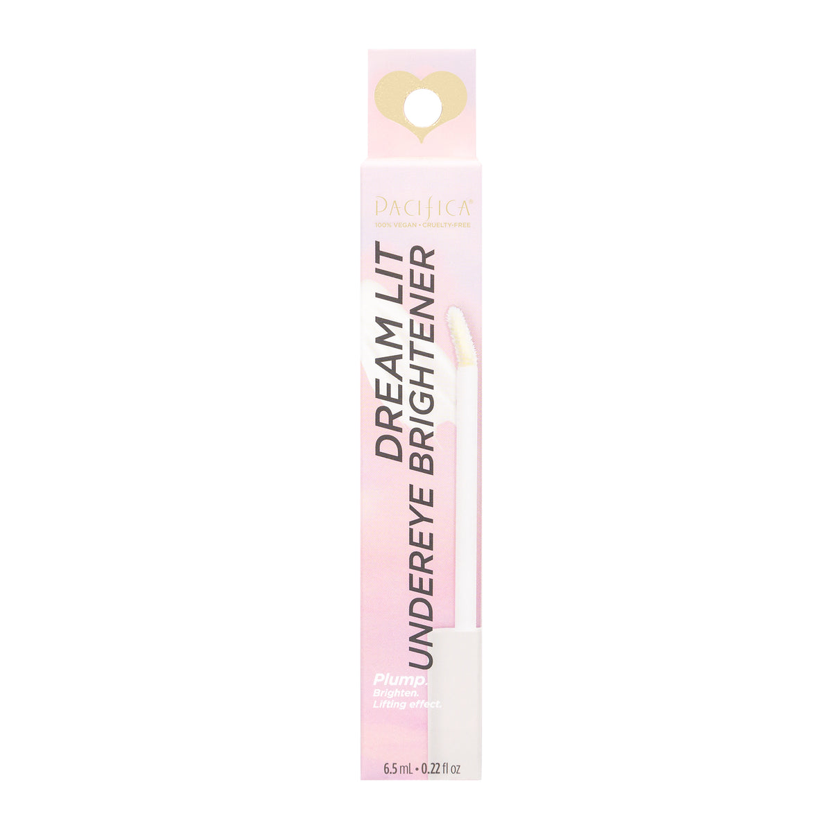 Pacifica Dreamlit Glow Undereye Brightener with Vegan Collagen and Vitamin E, Universal Shade, 6.5ml