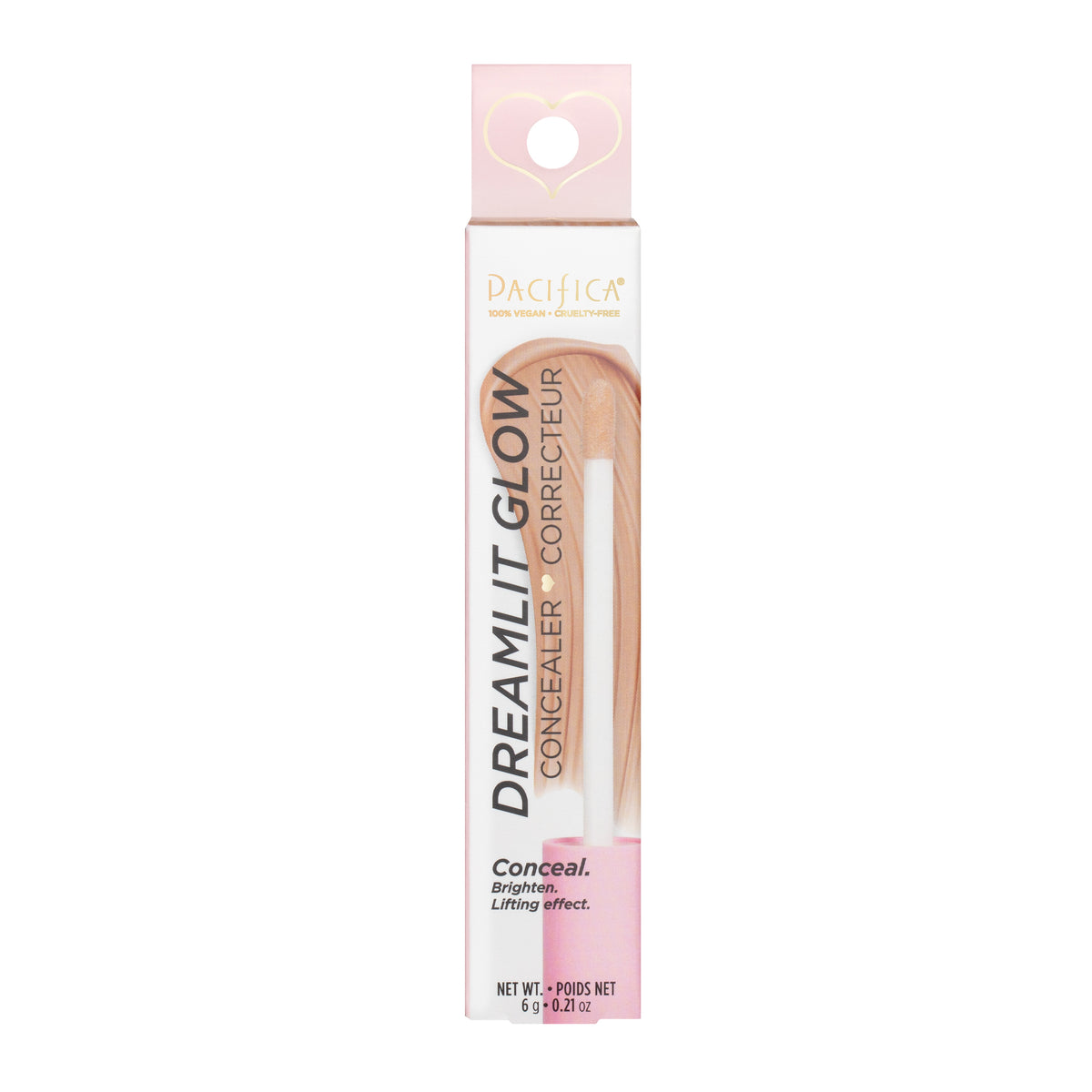 Pacifica DreamLit Glow Concealer with Vegan Collagen and Squalane, Shades 7, 9 or 11, 6g - Shade 7