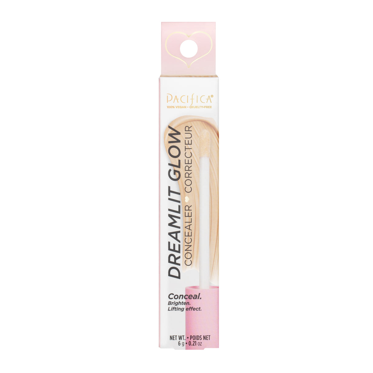 Pacifica DreamLit Glow Concealer with Vegan Collagen and Squalane, Shades 7, 9 or 11, 6g - Shade 9