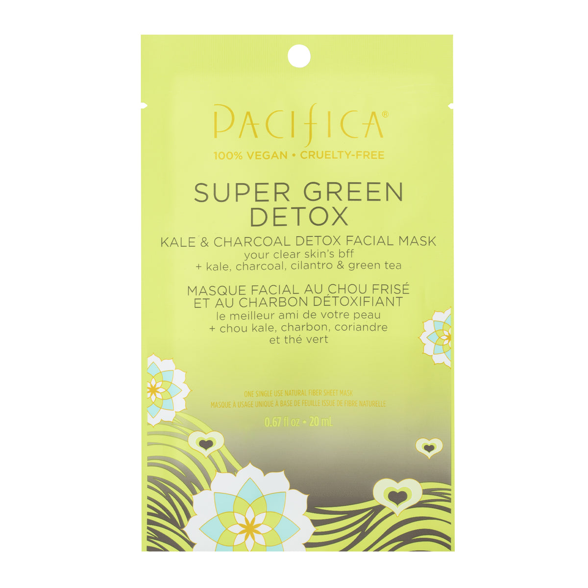 Pacifica Sheet Masks, Glow Baby Brightening, Vegan Collagen Hydrate, Super Green, Stress Rehab or Eye Bright Undereye - Super Green