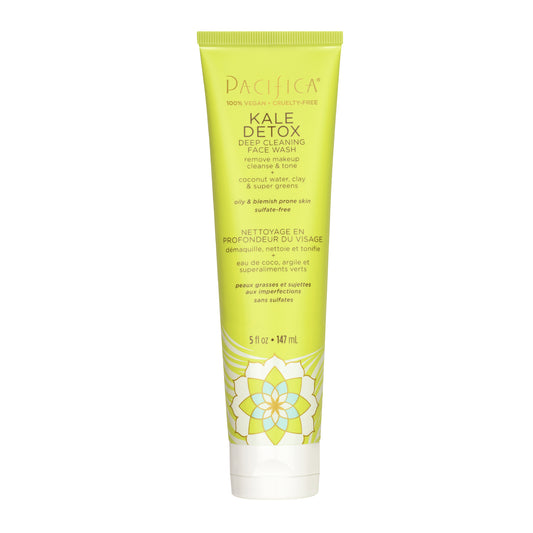 Pacifica Kale Detox Deep Cleansing Face Wash with Seaweed and Blue Seakale, 147ml