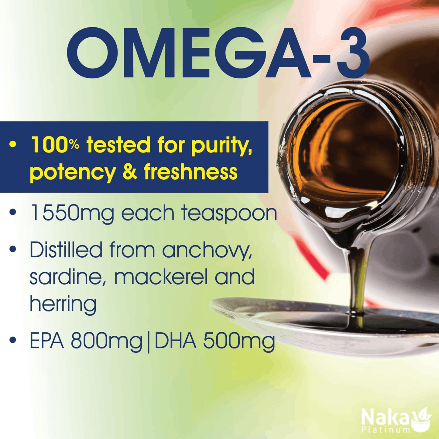 500ml Natural Lemon Flavour | Naka Platinum Pro Omega-3 Liquid Omega-3 Benefits