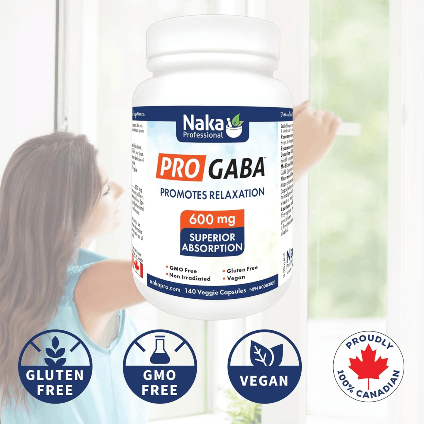 140 Vegetable Capsules | Naka Platinum PRO GABA allergen information