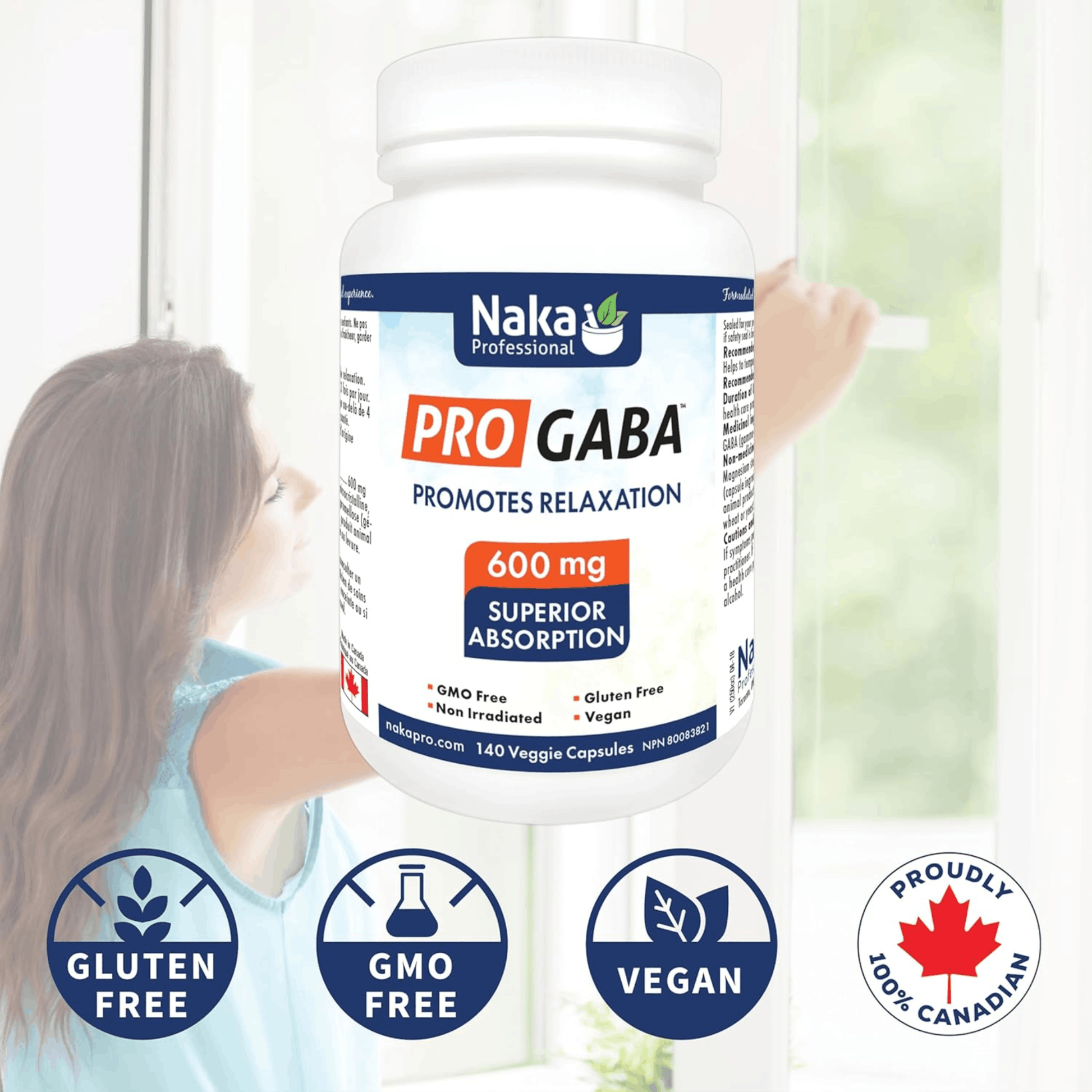 140 Vegetable Capsules | Naka Platinum PRO GABA allergen information