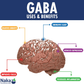 140 Vegetable Capsules | Naka Platinum PRO GABA uses and benefits infographic