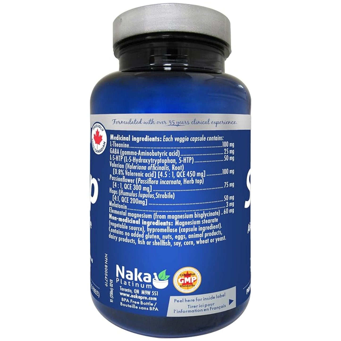 75 Vegetable Capsules | Naka Platinum Pro Sleep Naturally Gentle Sleep Aid
