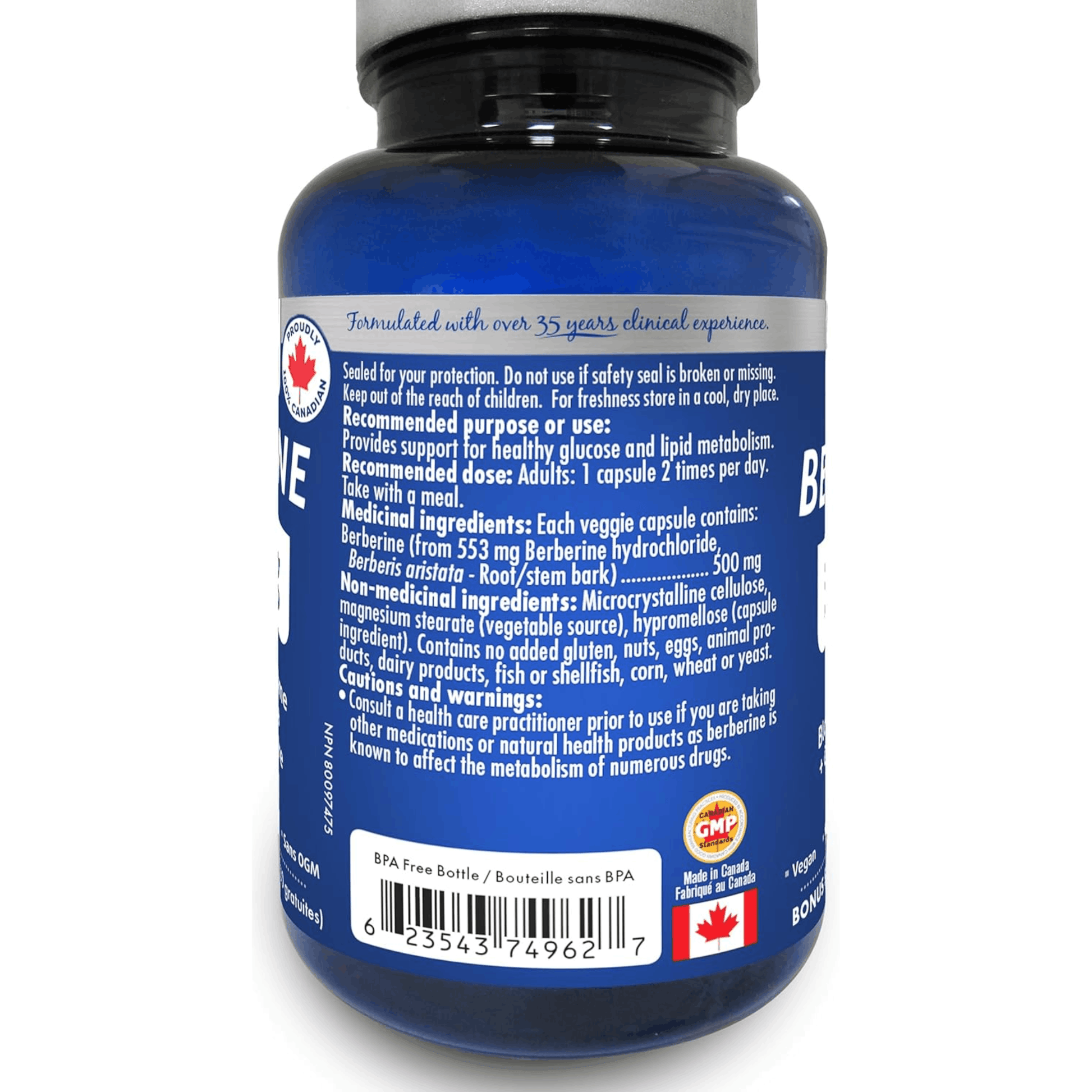 90 Vegetable Capsules | Naka Platinum Berberine Usage, Ingredients and Warnings