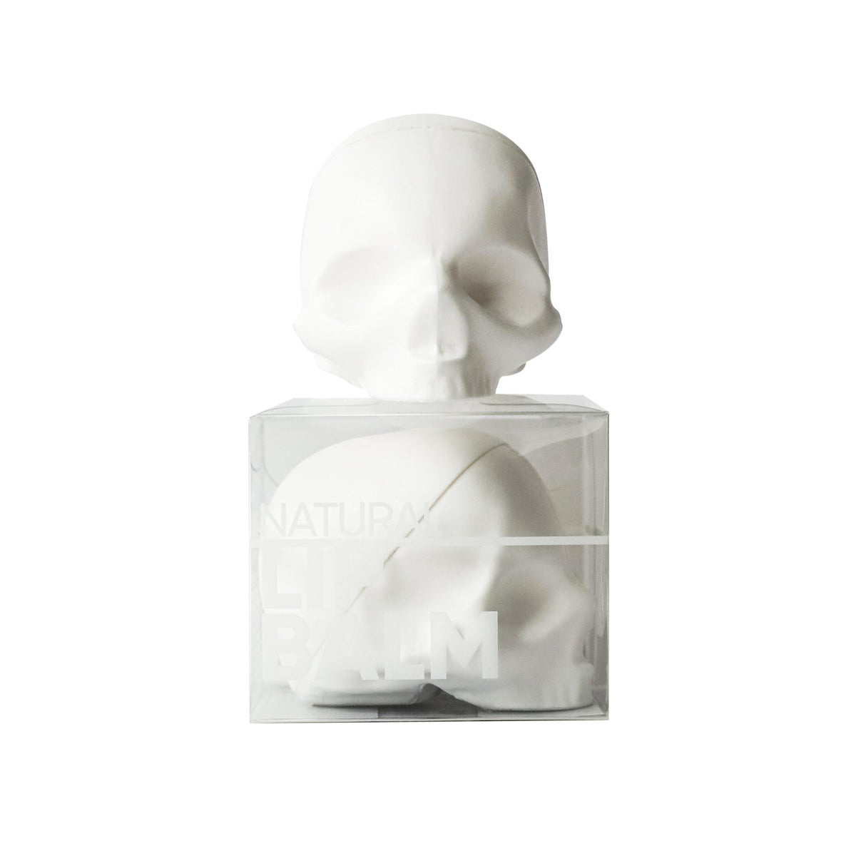 Rebels Refinery Skull Lip Balm 6g, Vanilla, Passionfruit or Mint, White, Pink or Black - Vanilla (White)