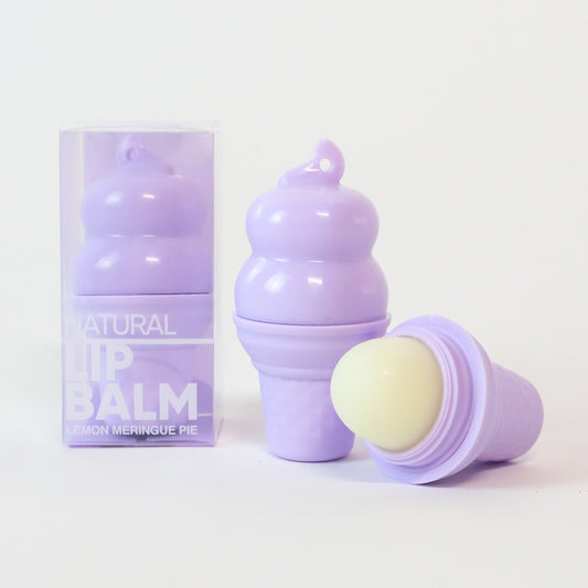 Rebels Refinery Ice Cream Lip Balm 7g, Lemon Meringue, Orange Dreamsicle or Blue Raspberry - Lemon Meringue (Purple)
