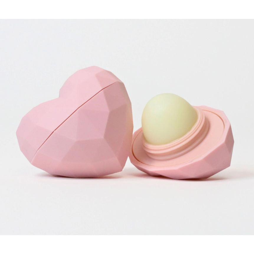 Rebels Refinery Heart Lip Balm 7g, Wildberry in Black or Pink, or Cinnamon in Red - Wildberry (Pink)