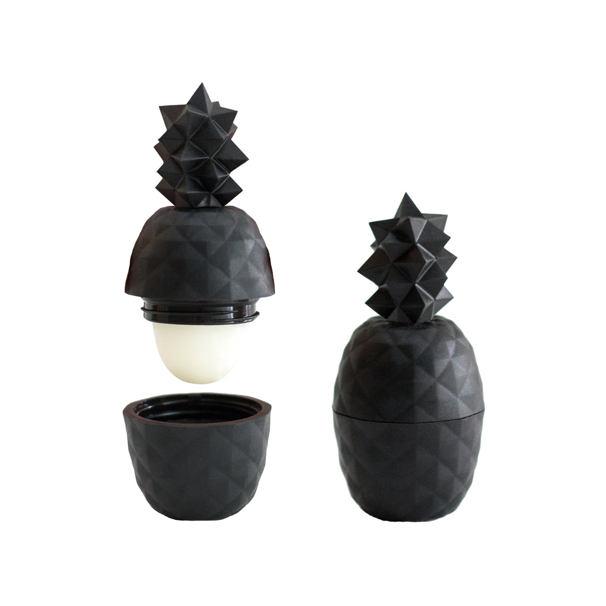 Rebels Refinery Pineapple Lip Balm 7g, Key Lime, Pineapple, Strawberry Mango or Marshmallow - Pineapple (Black)