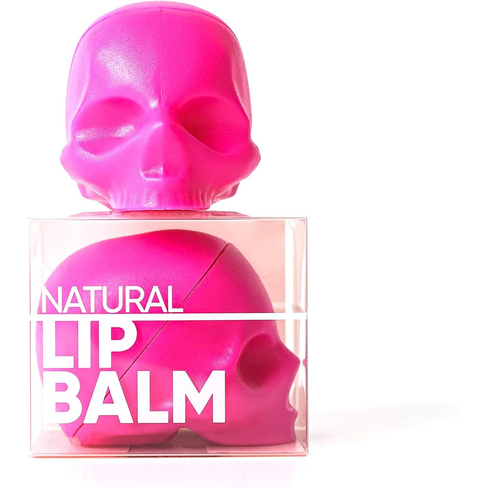 Rebels Refinery Skull Lip Balm 6g, Vanilla, Passionfruit or Mint, White, Pink or Black - Mint (Pink)