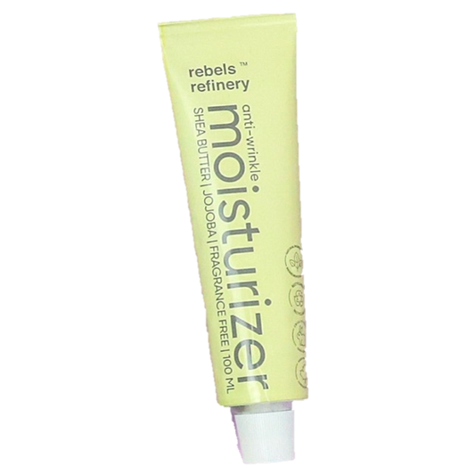 Rebels Refinery Anti-Wrinkle Moisturizer, Lightweight Fragrance-Free Face Cream with Shea Butter, Panthenol and Vitamin E, 100ml