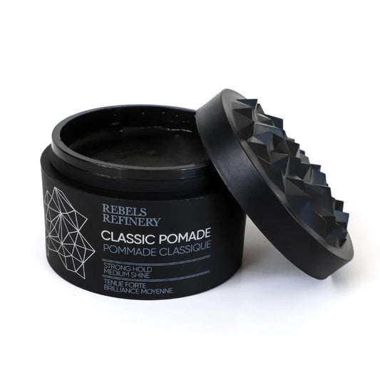 Rebels Refinery Hair Pomade, Water-Based, Medium Shine, Strong Hold, Vanilla Bourbon Scent, 118ml