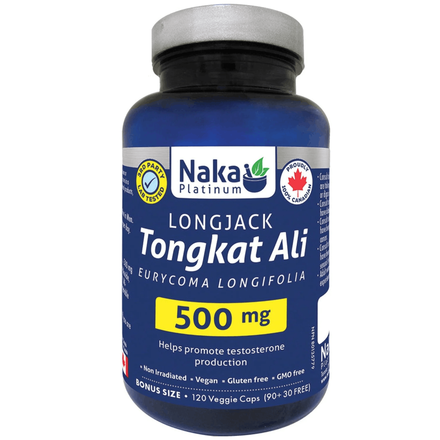 120 Vegetable Capsules | NAKA Platinum Longjack Tongkat Ali