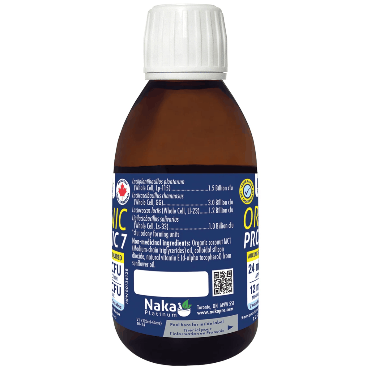 125ml Unflavoured | Naka Platinum Organic Probiotic 7 Liquid