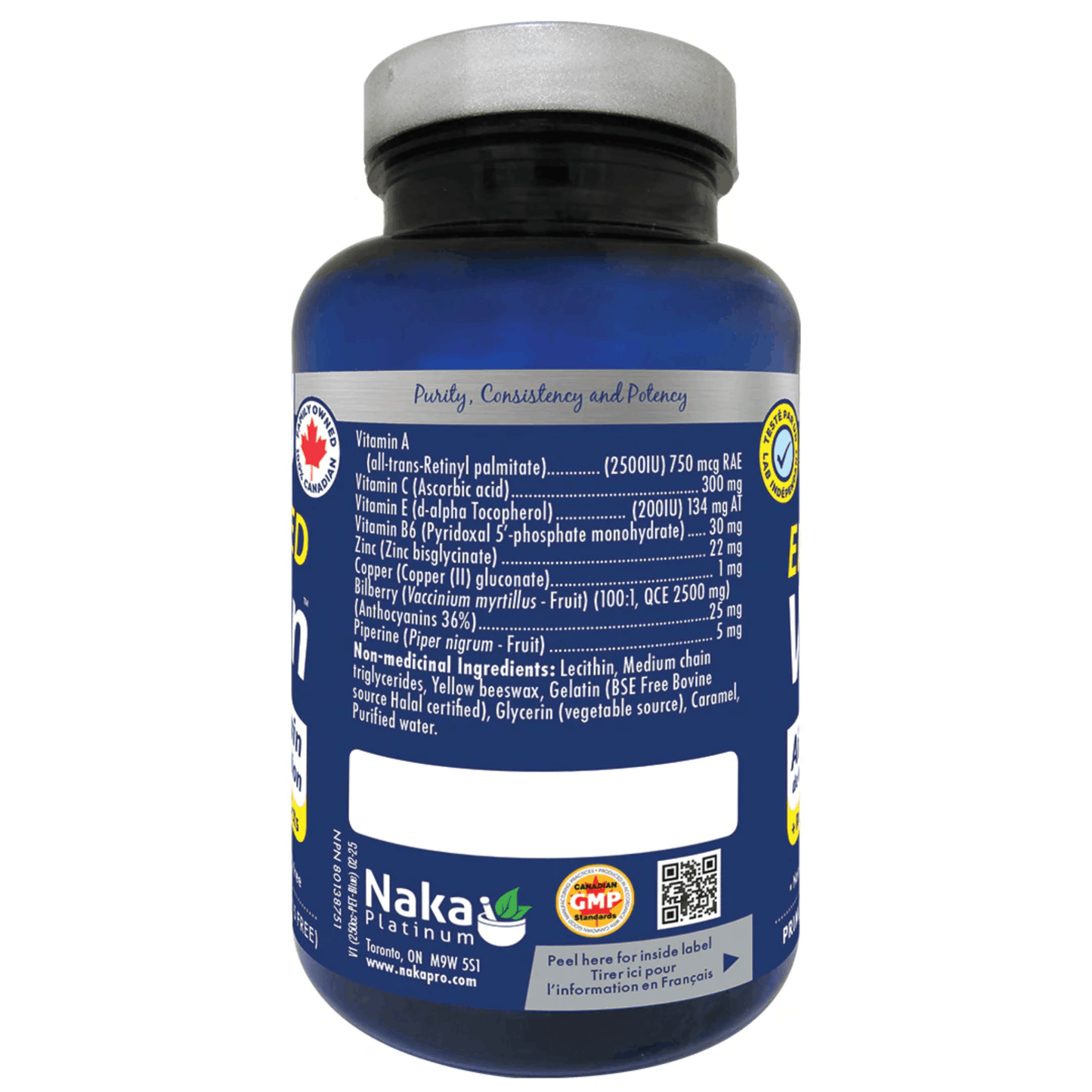 90 Softgels | Naka Platinum Enhanced Vision