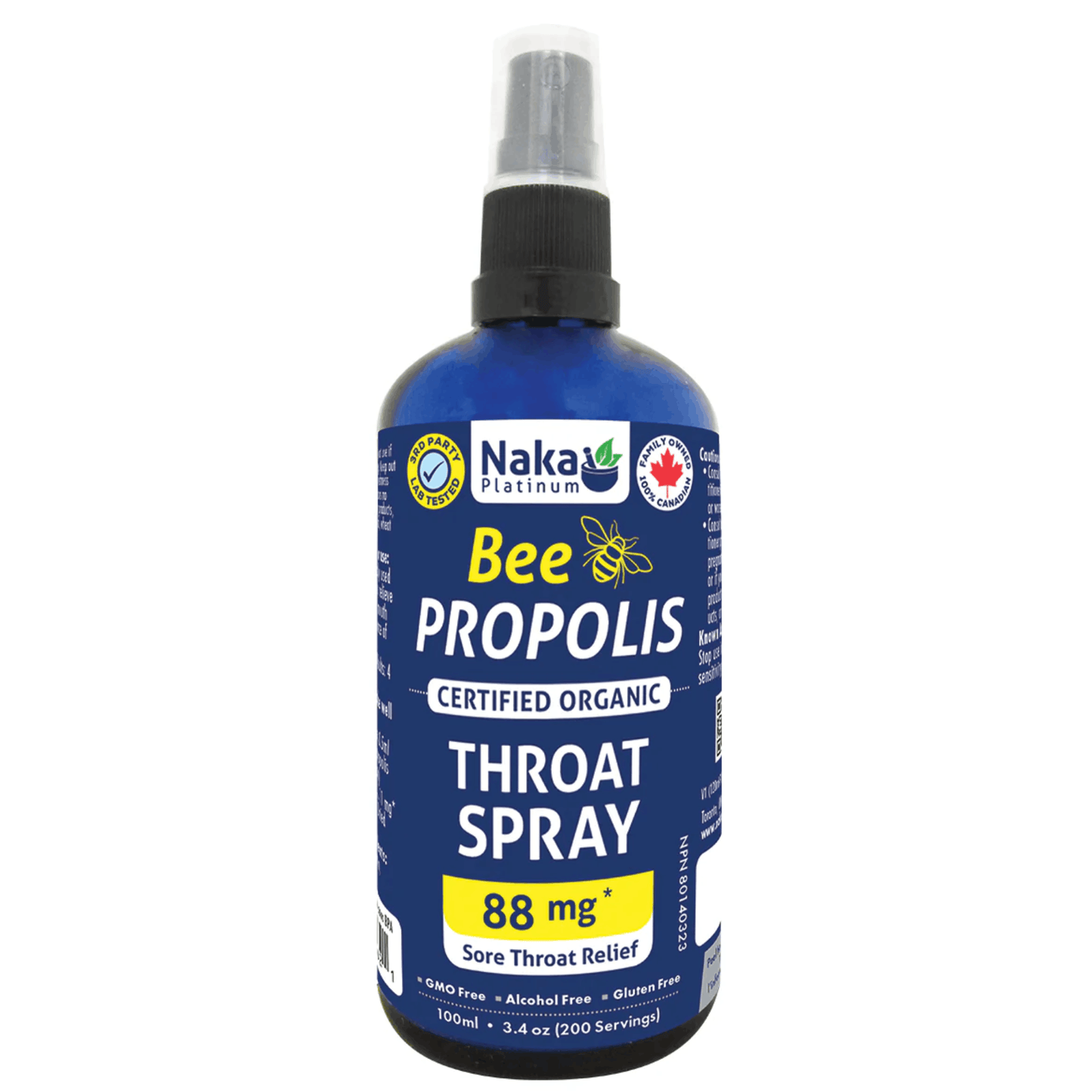 100ml | Naka Platinum Bee Propolis Throat Spray