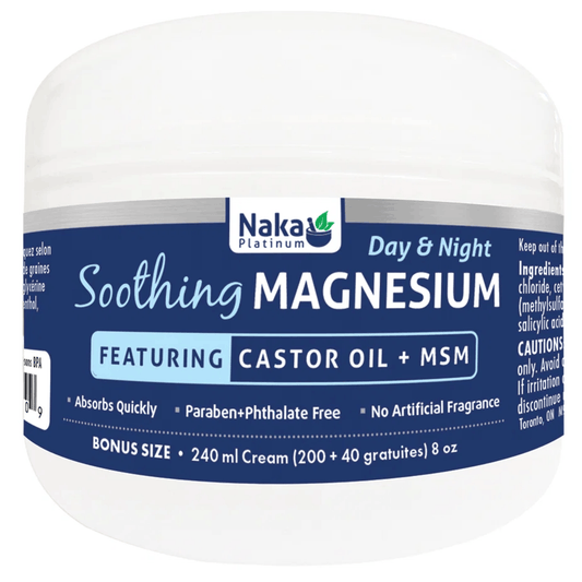 NAKA Platinum Soothing Magnesium + MSM Cream, 240ml