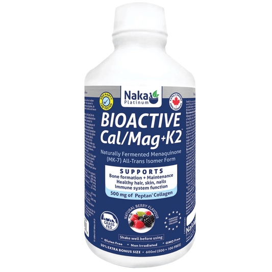 600ml Natural Berry | Naka Platinum BioActive Cal/Mag Plus K2