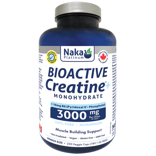 230 Vegetable Capsules | Naka Platinum Bioactive Creatine Monohydrate