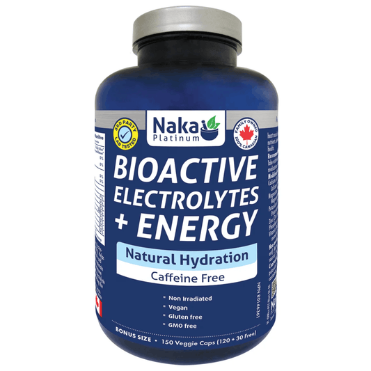 150 Vegetable Capsules | Naka Platinum Bioactive Electrolytes Plus Energy