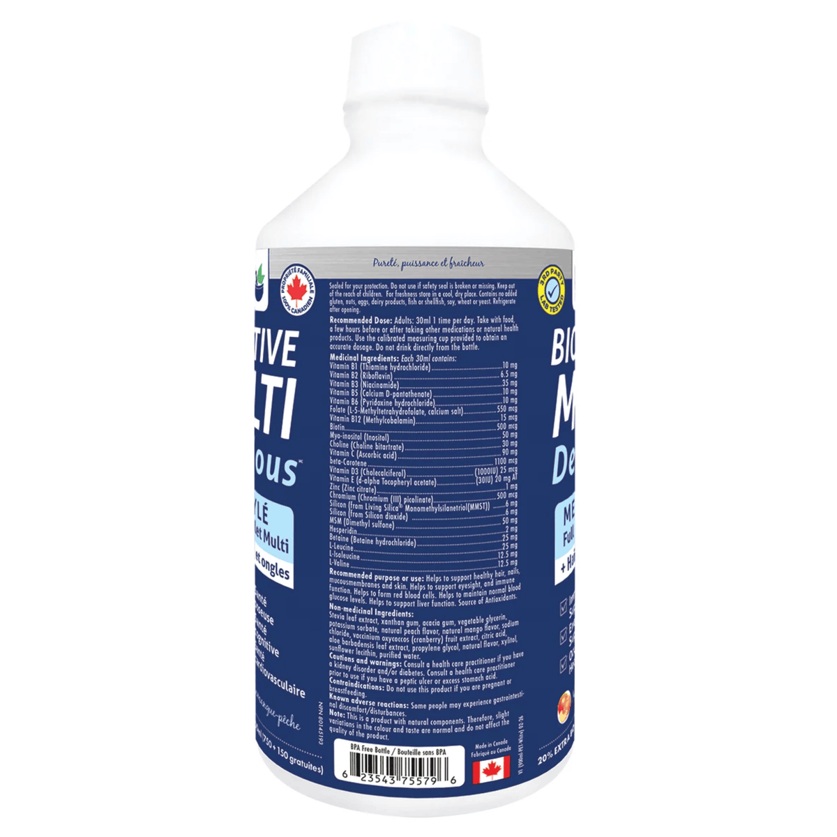 250ml Mango Peach| Naka Platinum Bioactive Multi Delicious Liquid Multivitamin