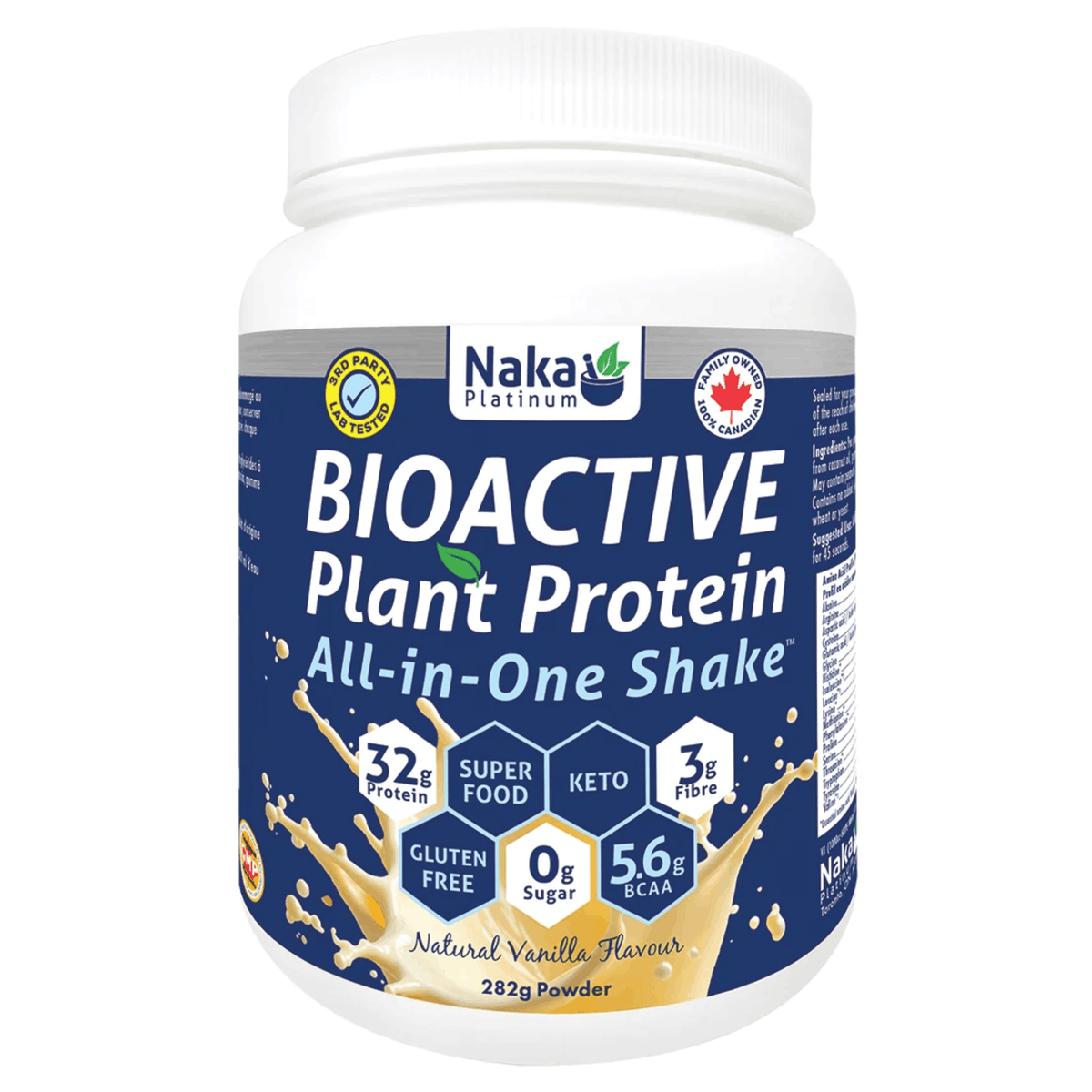 282g Vanilla | Naka Platinum Bioactive Platinum Protein All-in-One Shake Powder