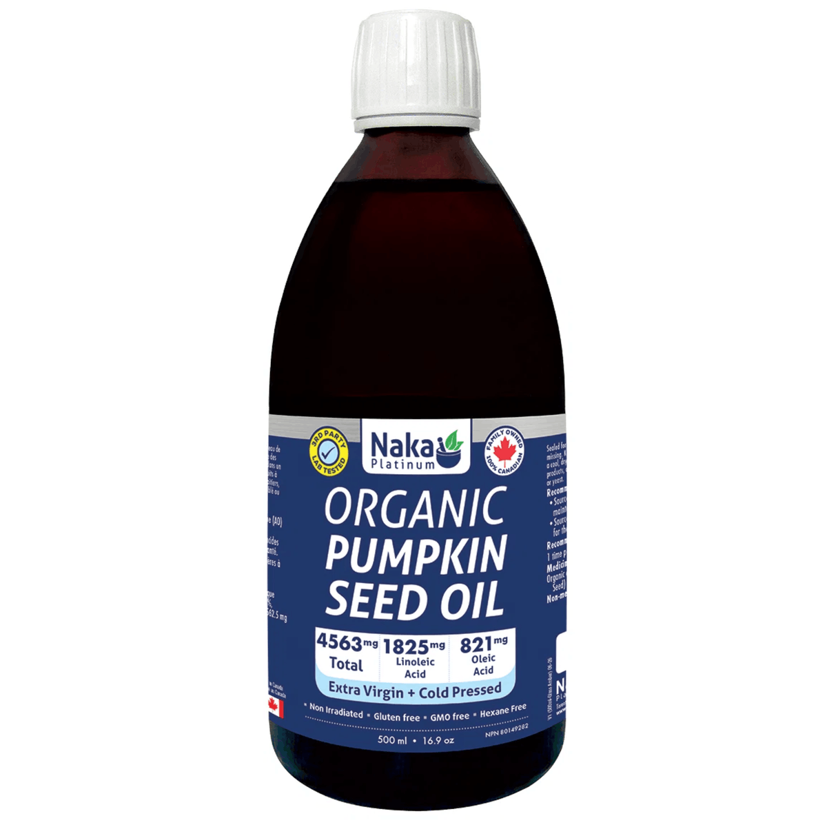 500ml | Naka Platinum Organic Pumpkin Seed Oil