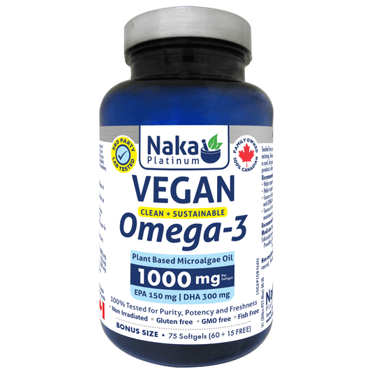 75 Softgels | Naka Platinum Vegan Omega-3