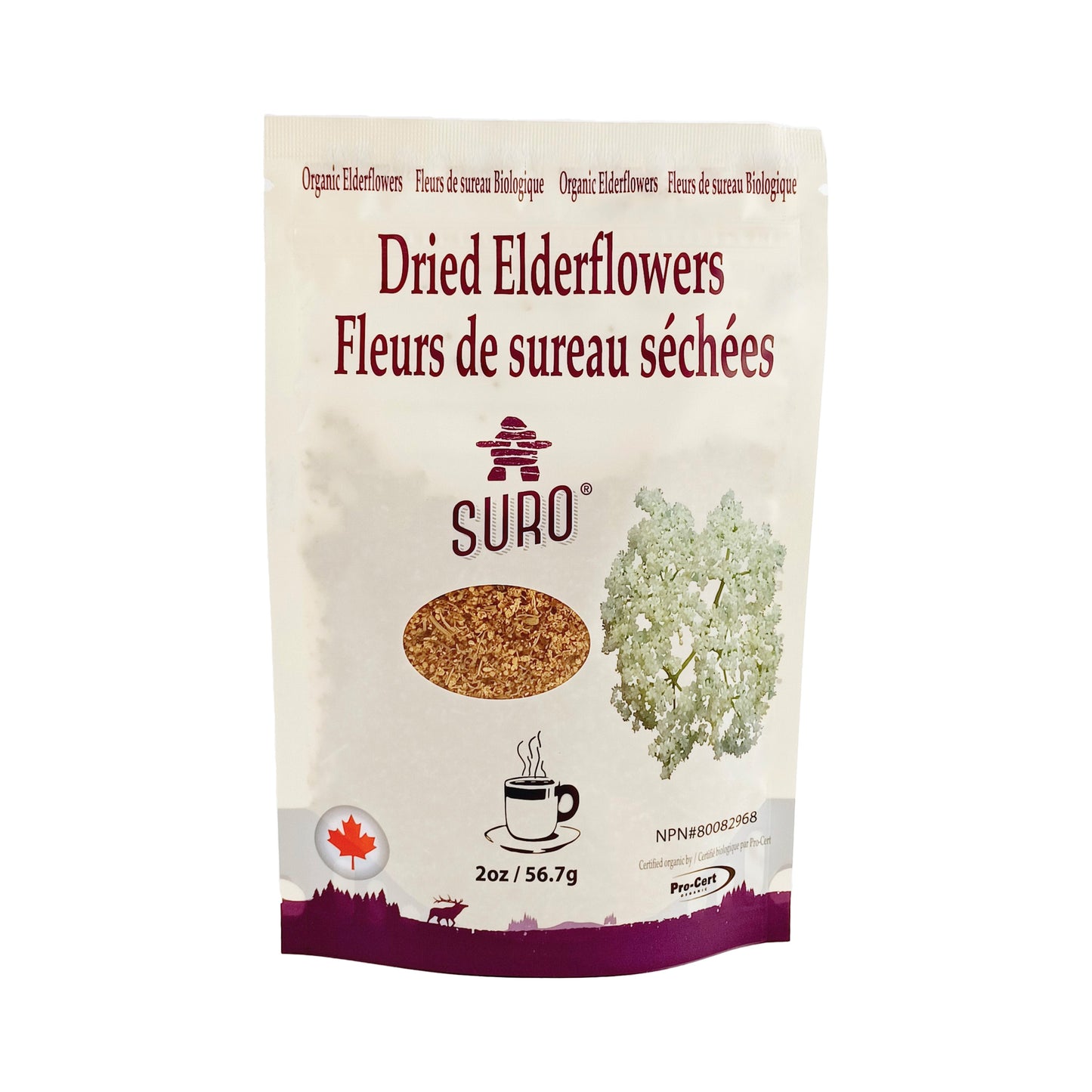 56.7g | SURO Dried Organic Elderflowers 56.7g