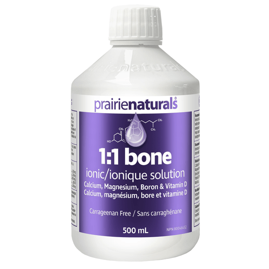 500ml Cranberry Flavour | Prairie Naturals Liquid Ionic Bone Solution 1:1 
