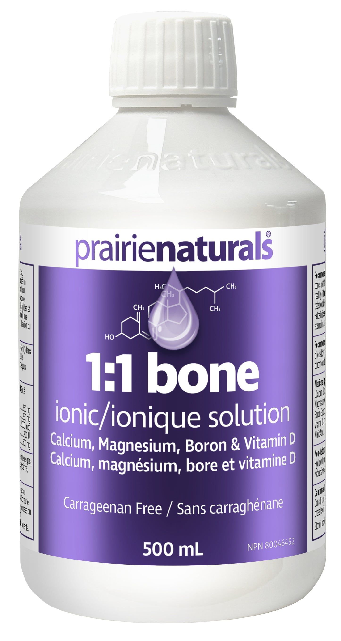 500ml | Prairie Naturals Liquid Ionic Bone Solution 1:1 500ml