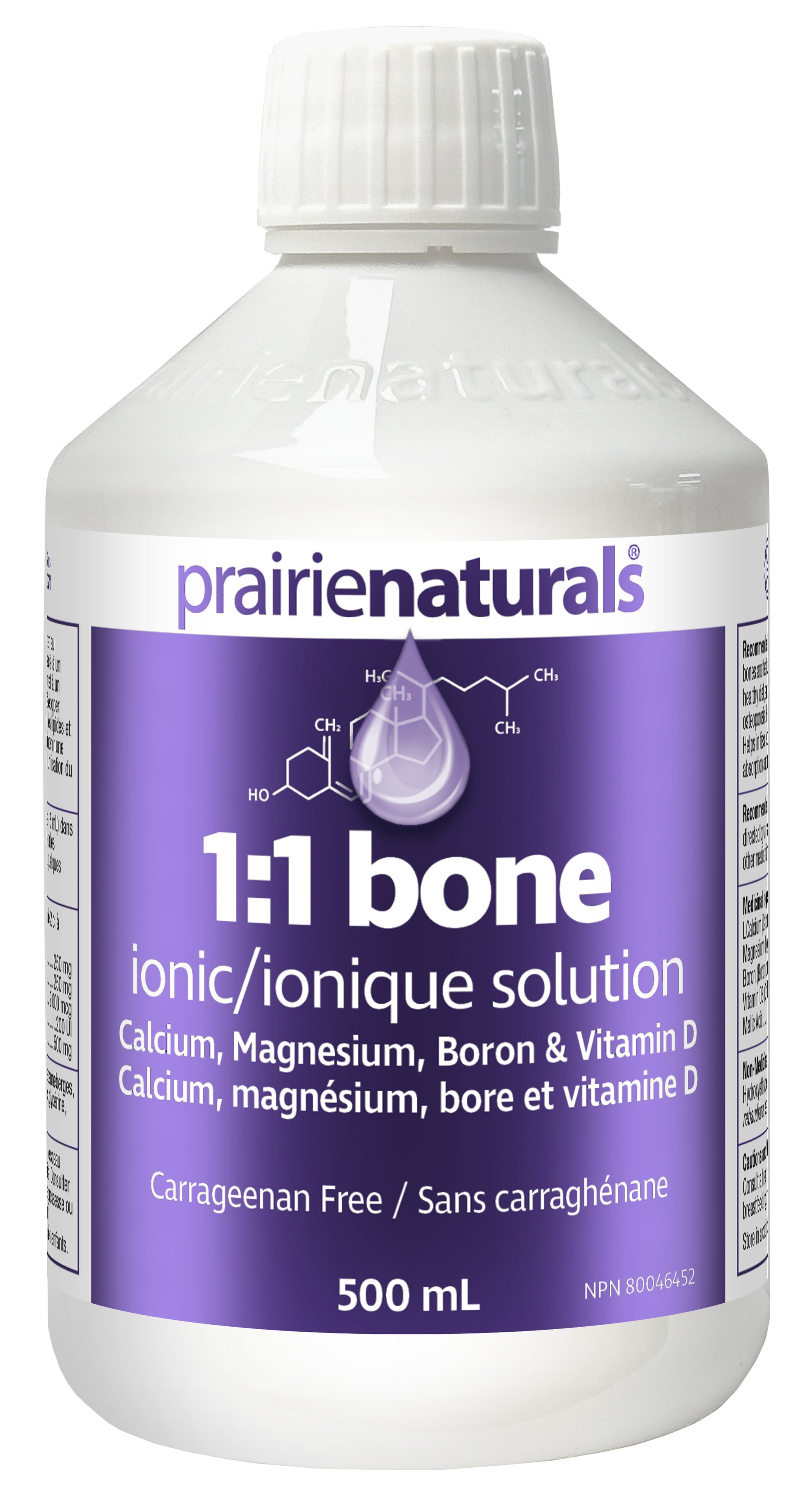 500ml | Prairie Naturals Liquid Ionic Bone Solution 1:1 500ml