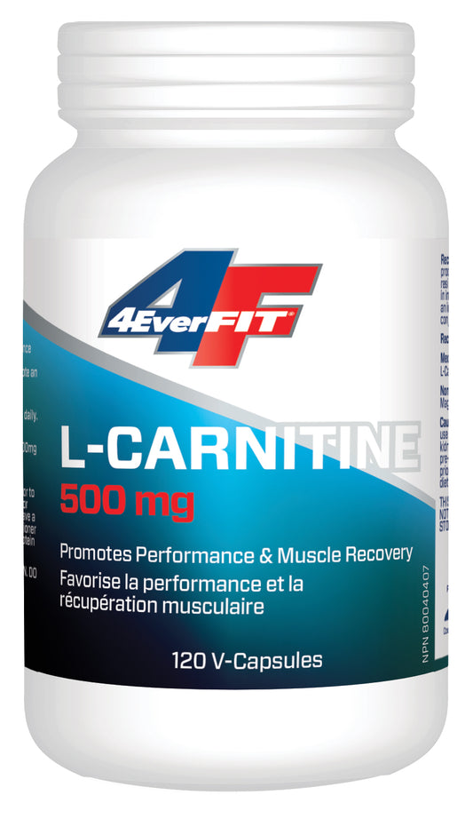 120 Vegetable Capsules | Prairie Naturals L-Carnitine 500mg 120 Vegetable Capsules
