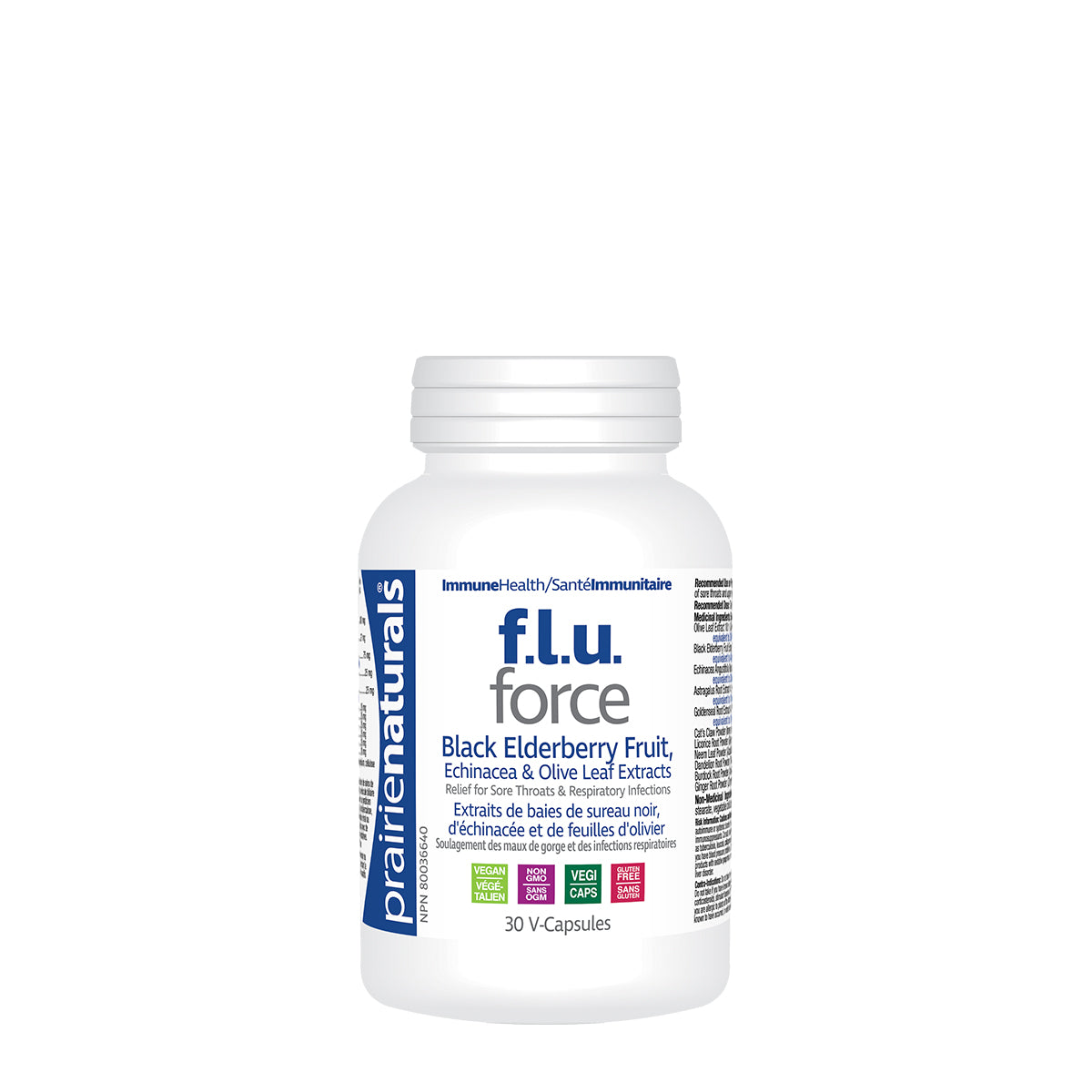 30 Vegetable Capsules | Prairie Naturals F.L.U. Force 30 Vegetable Capsules