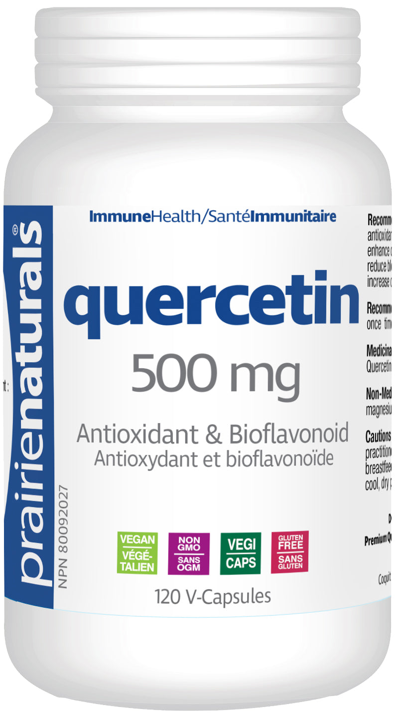 120 Vegetable Capsules | Prairie Naturals Quercetin 500mg 120 Vegetable Capsules