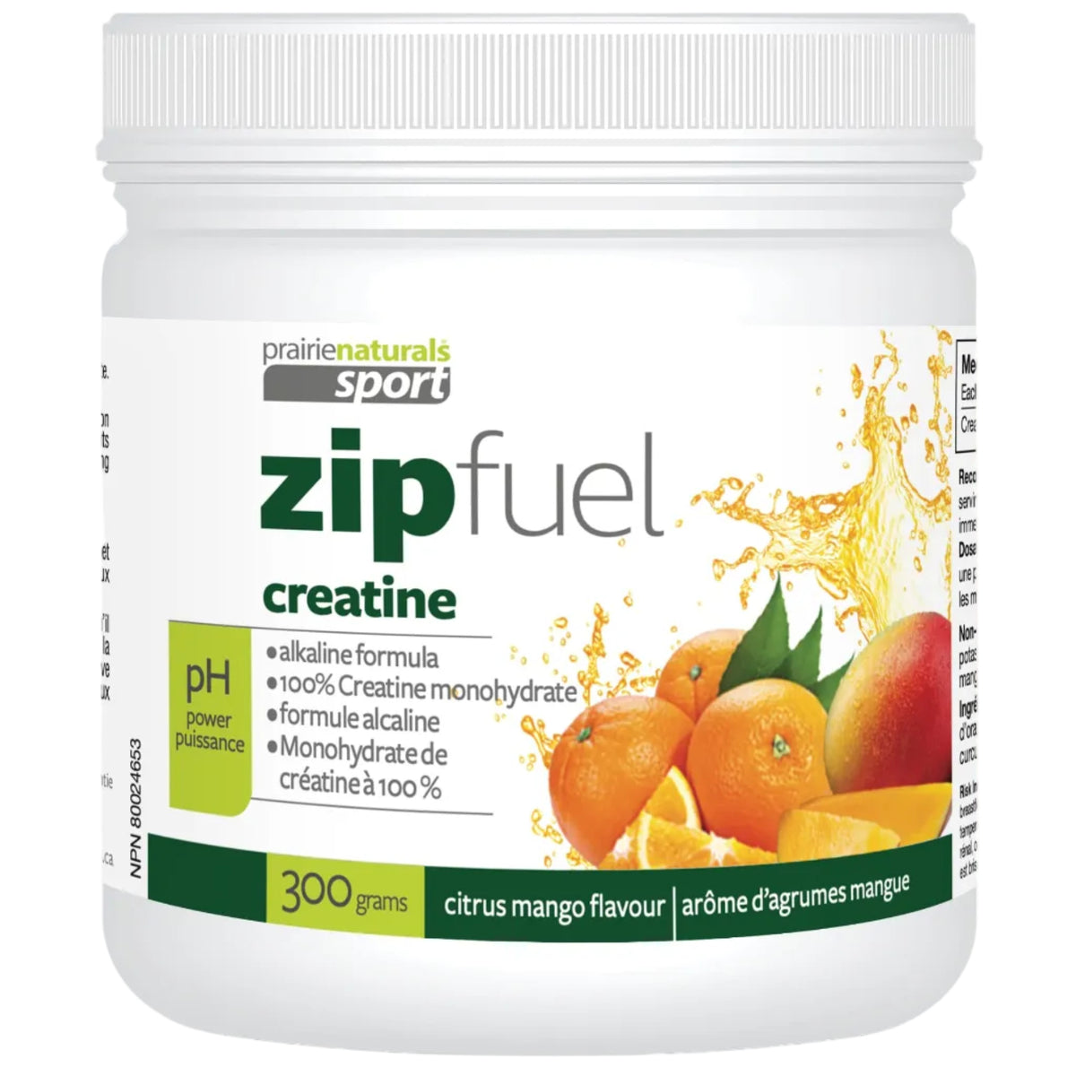 Citrus Mango | Prairie Naturals ZipFuel Creatine Citrus Mango