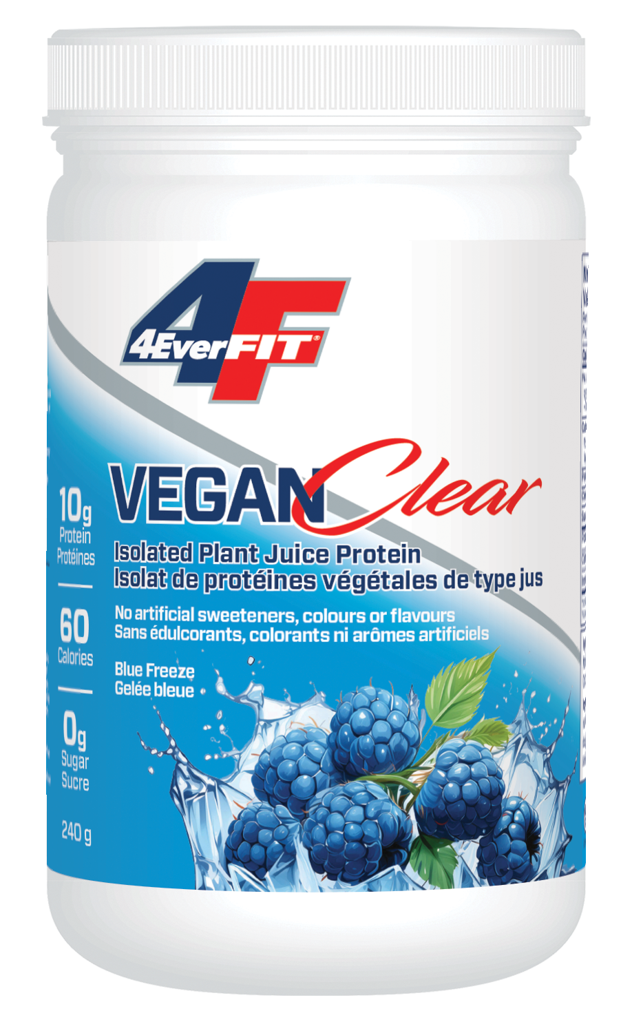 Blue Freeze 240g | Prairie Naturals Vegan Clear Protein Blue Freeze 240g