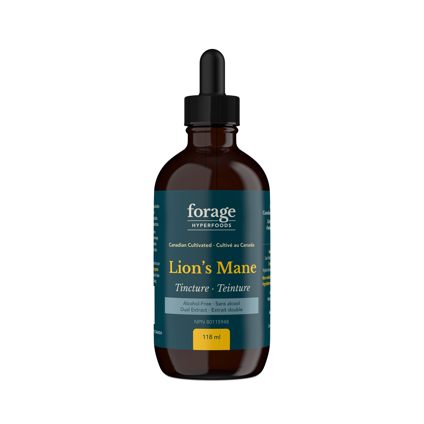 Forage Hyperfoods Lion's Mane tincture Alcohol-Free 118ml