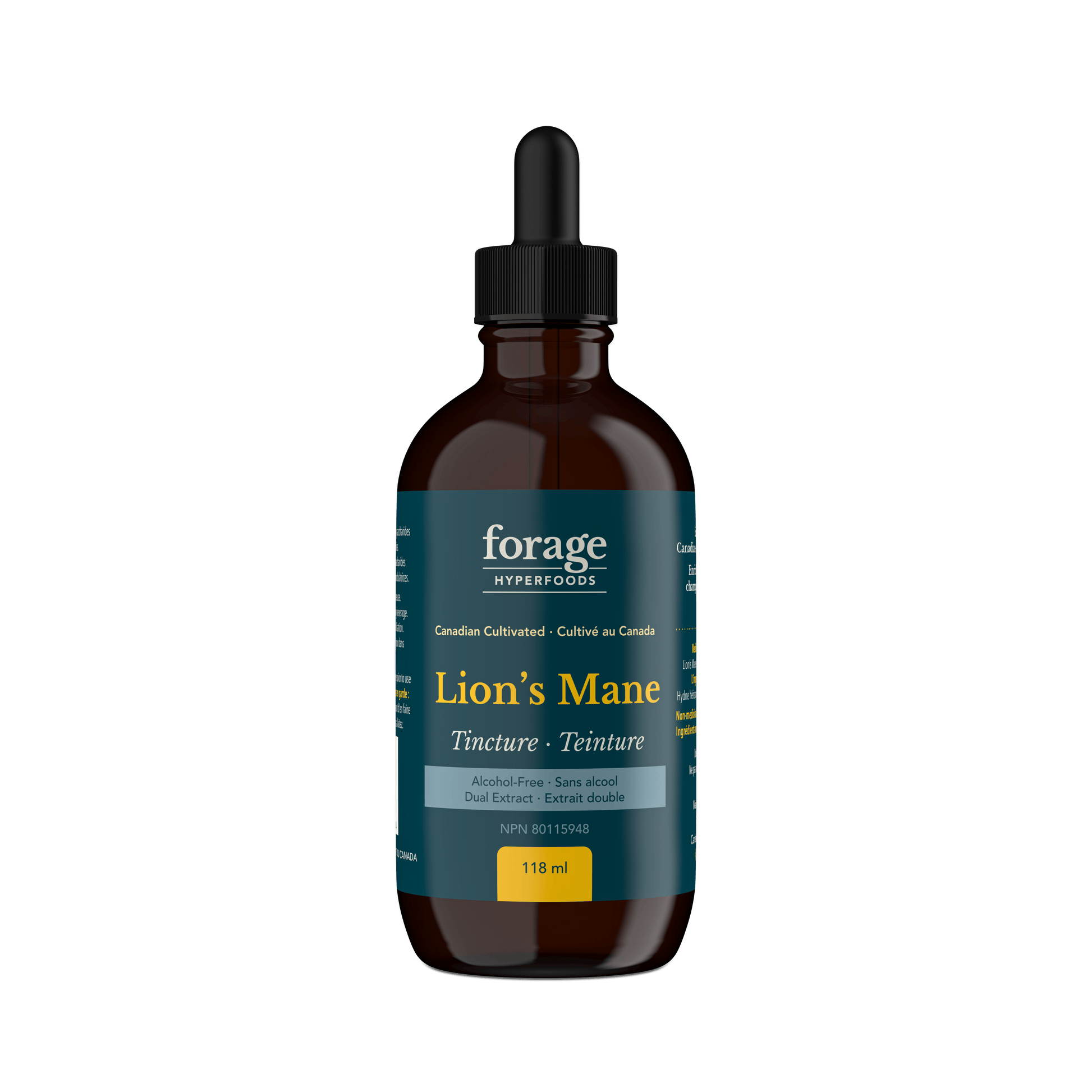 Forage Hyperfoods Lion's Mane tincture Alcohol-Free 118ml